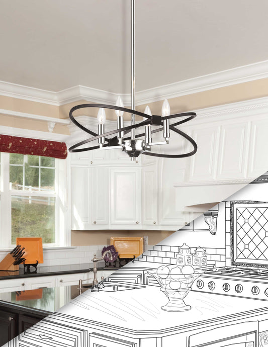 Paloma 4LT Chandelier