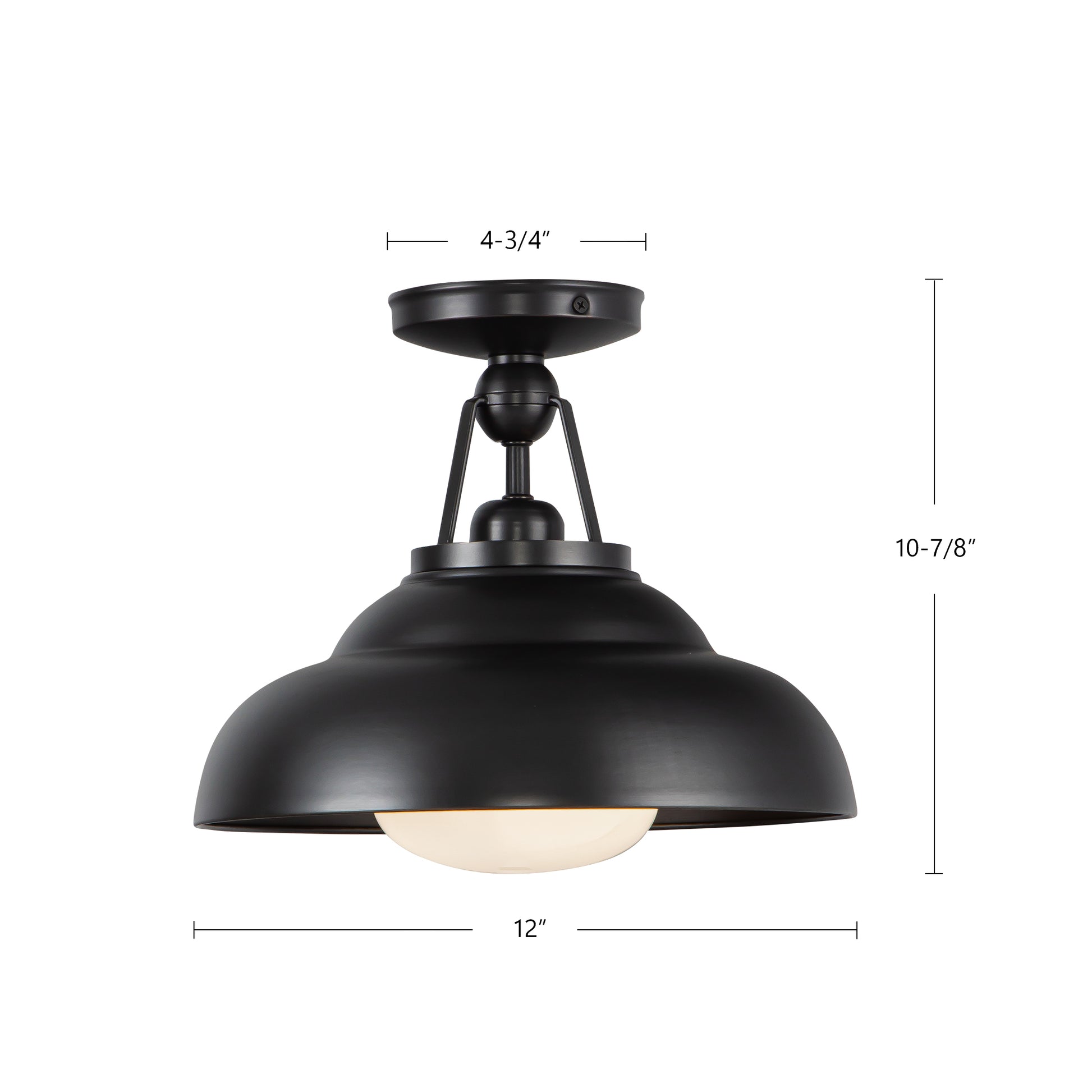 Palmetto 12-in Flush Mount