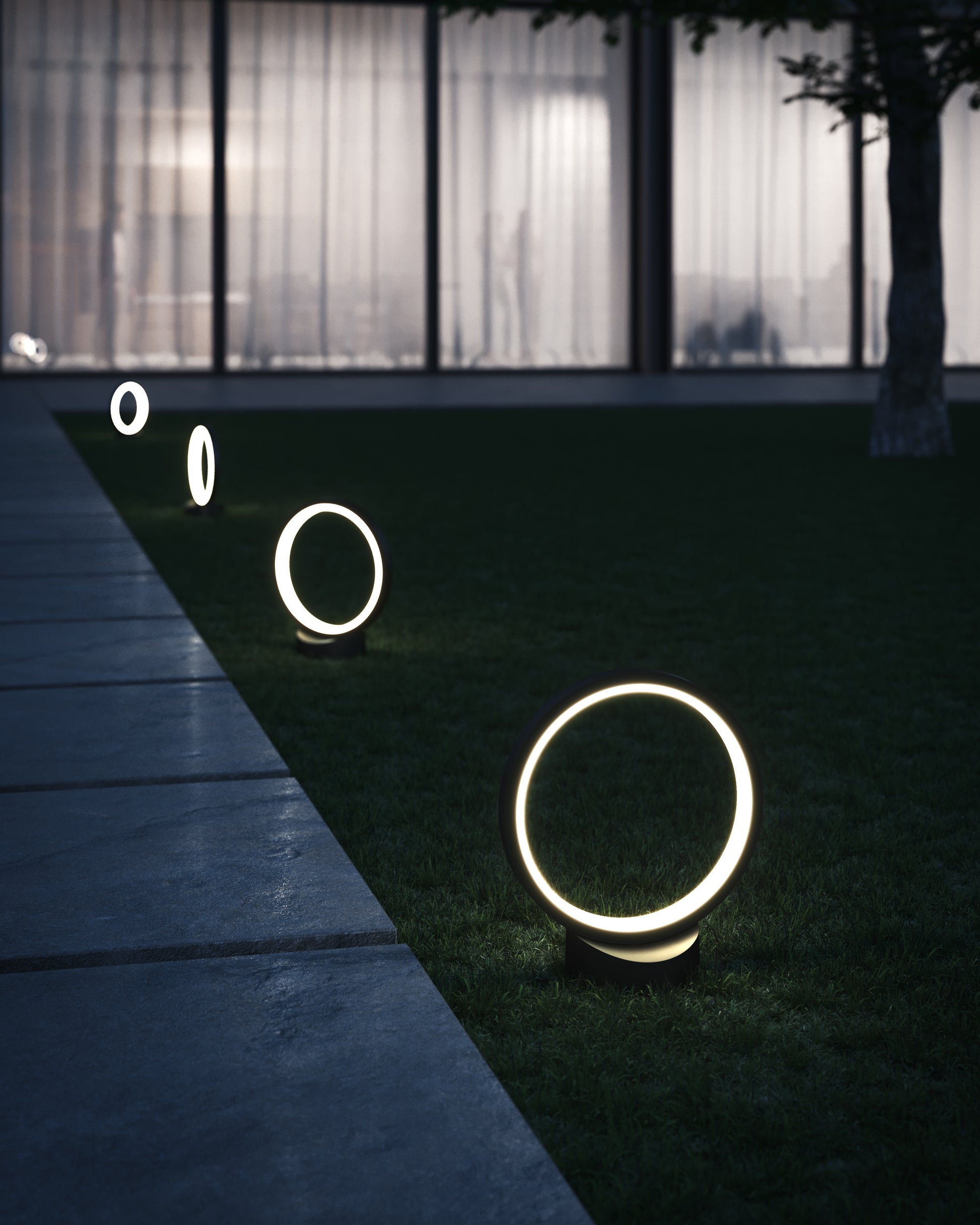 Parc 16-in Black LED Exterior Low Voltage Landscape