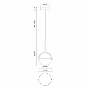 Globo 7-in LED Pendant