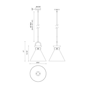 Emerson 14-in Pendant