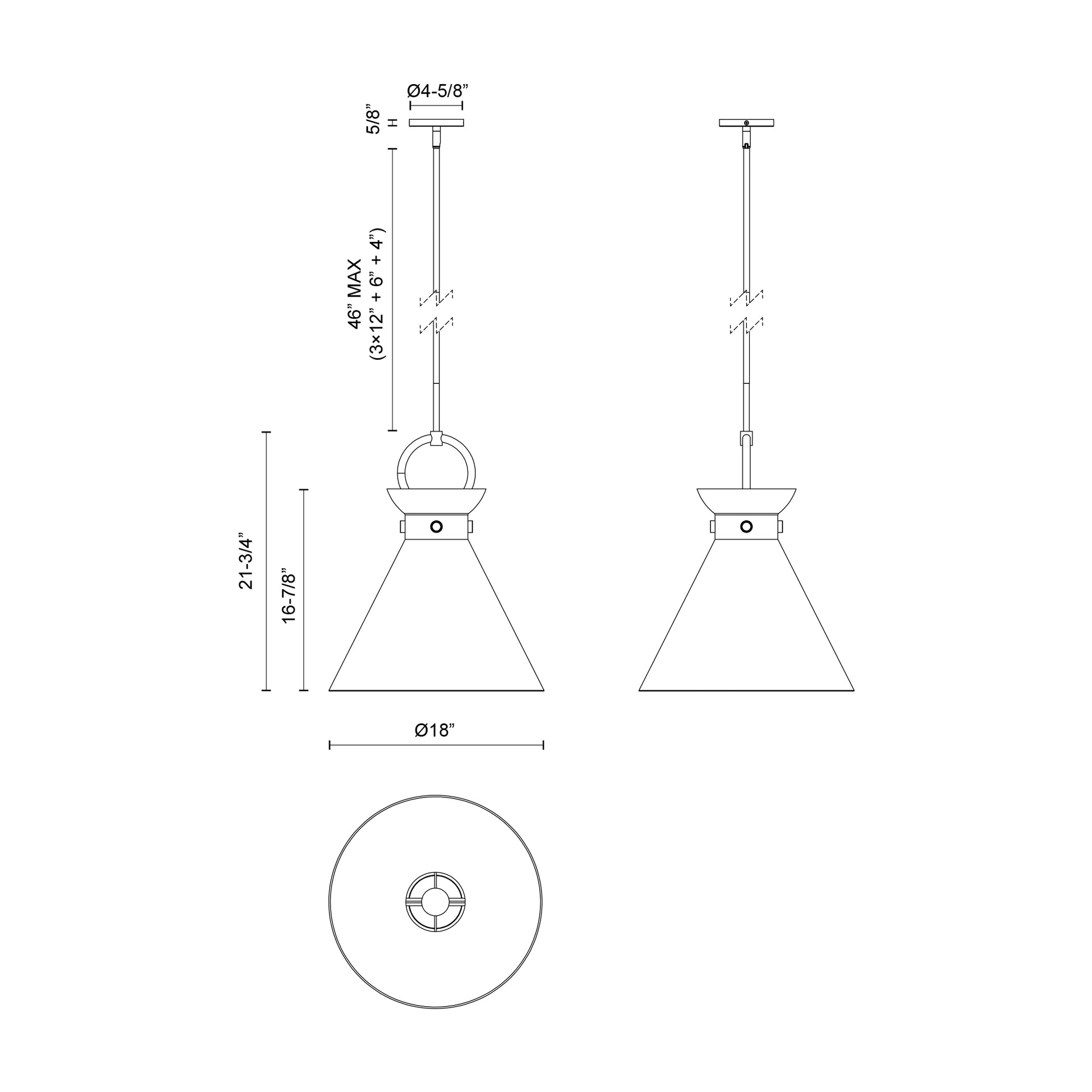 Emerson 18-in Pendant