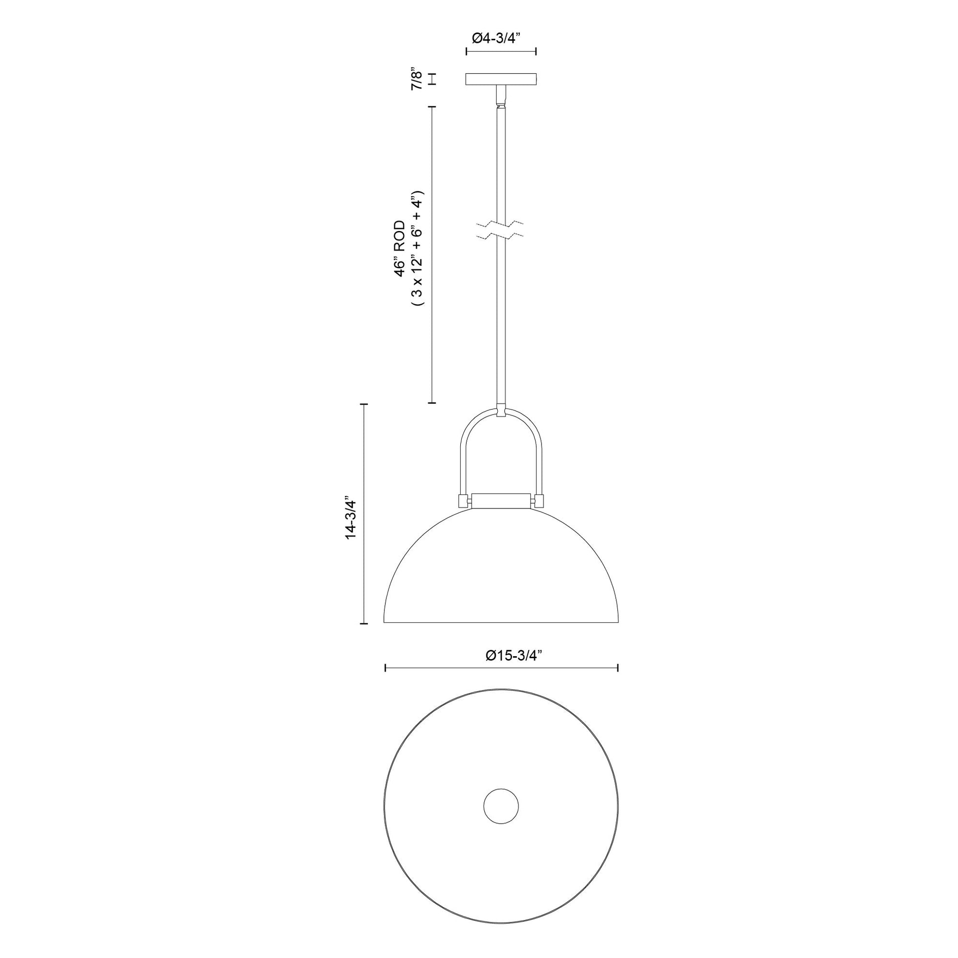 Harper 16-in Pendant