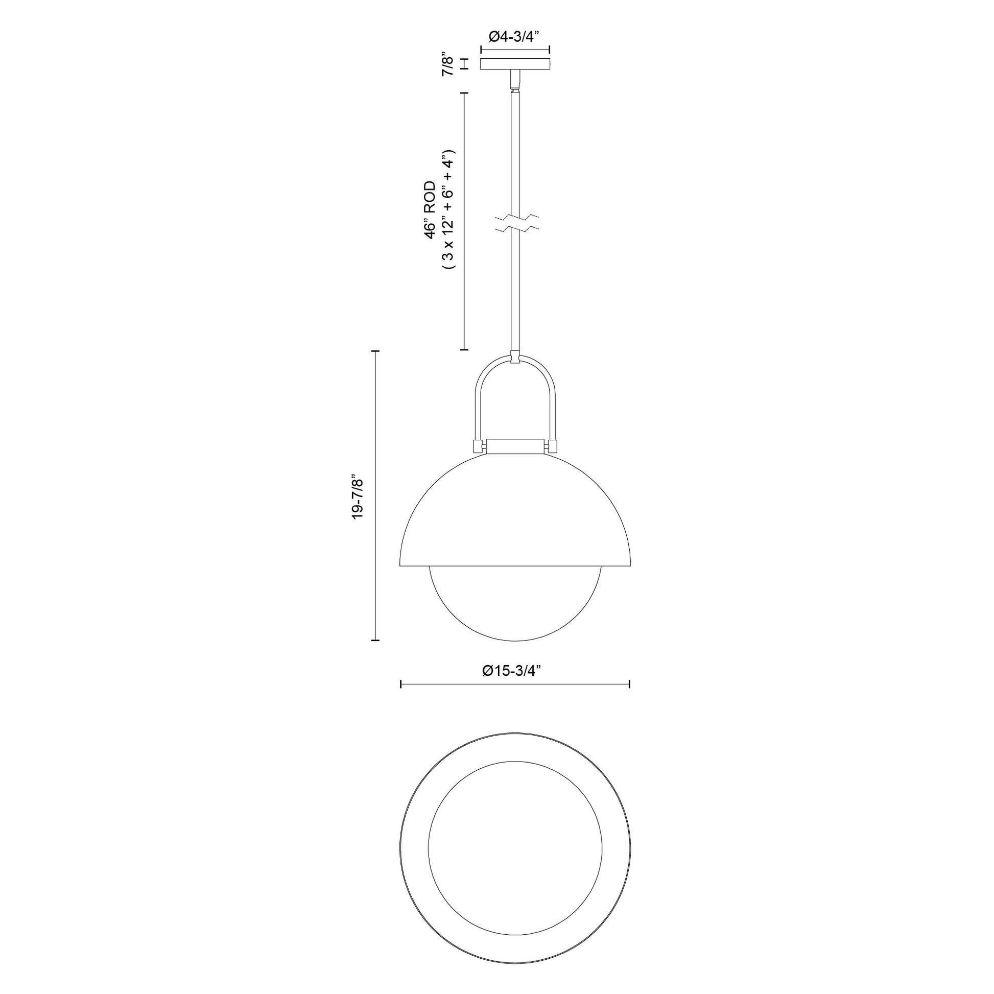 Harper 16-in Pendant