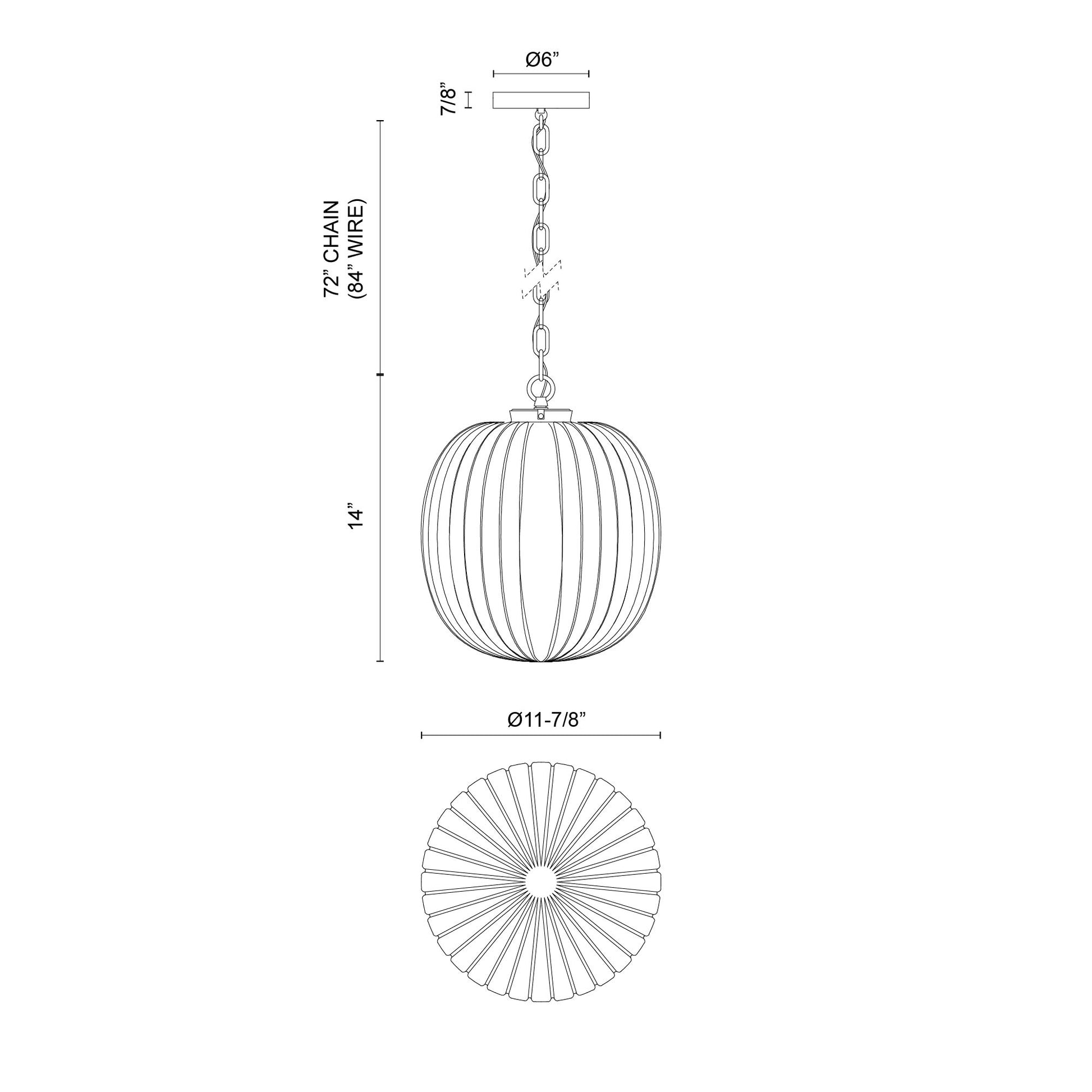 Cherise 12-in Pendant