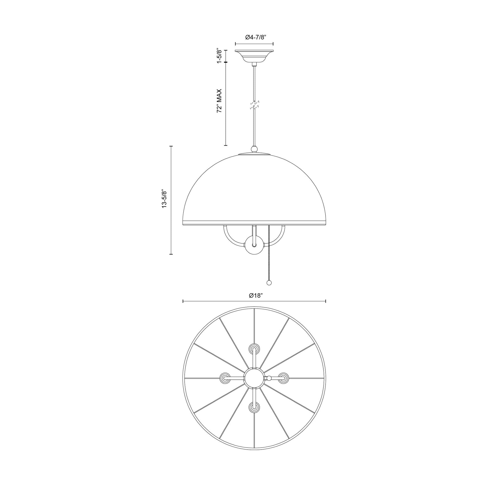 Crosby 18-in Pendant