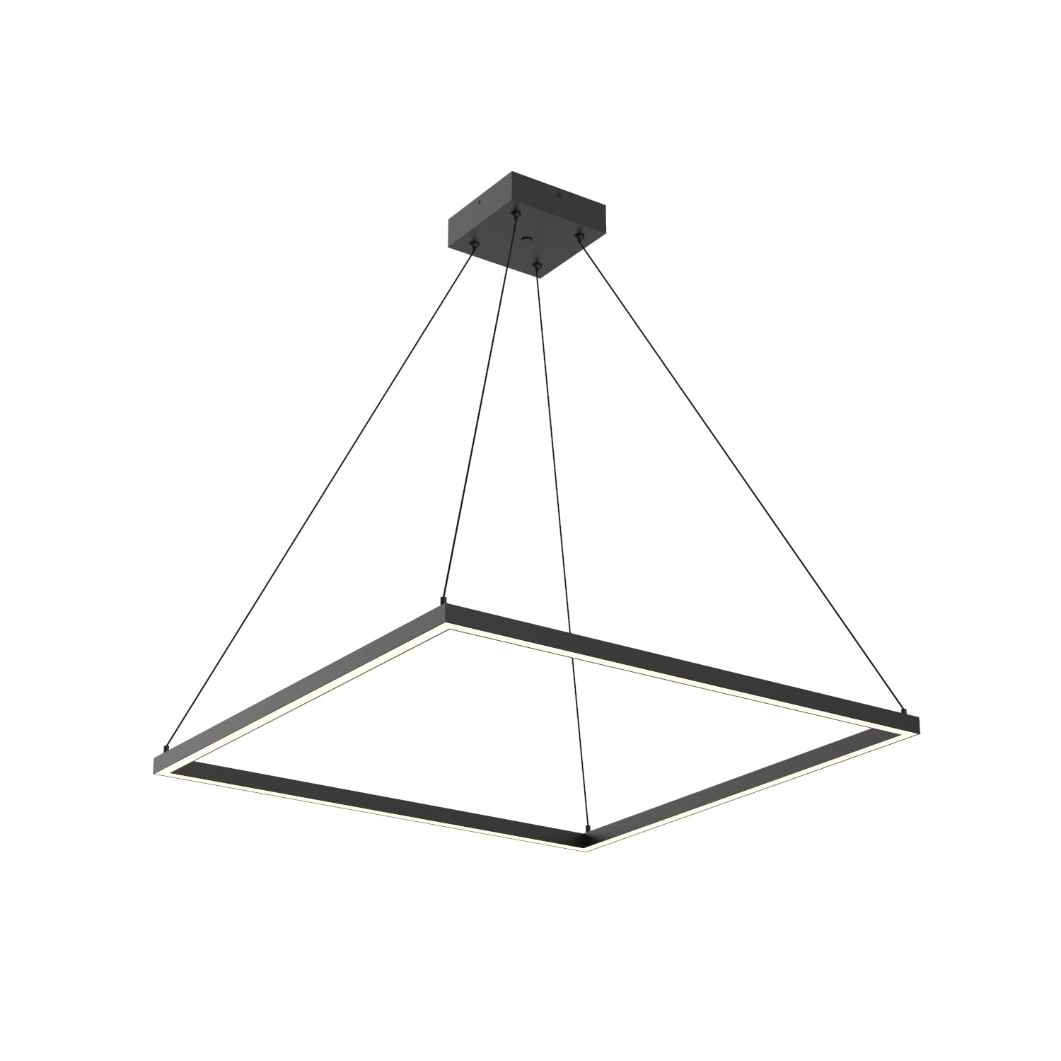 Piazza 32-in Black LED Pendant