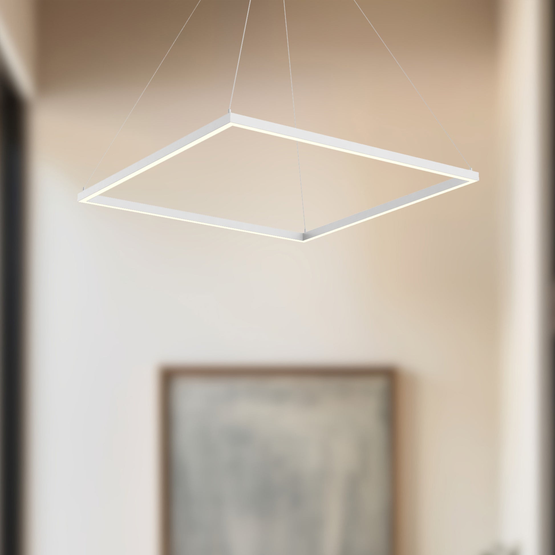 Piazza 32-in Black LED Pendant