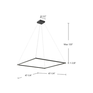 Piazza 48-in Pendant