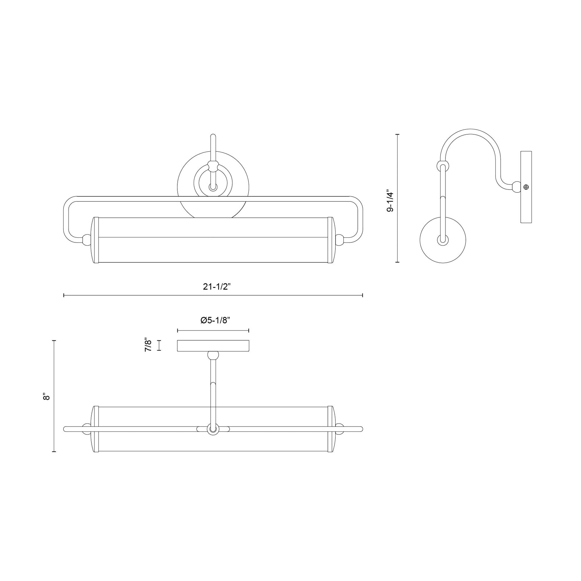 Ellen 21-in Picture Light