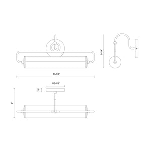 Ellen 21-in Picture Light