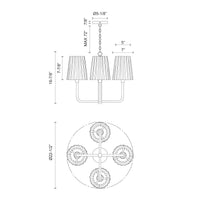Plisse Chandelier
