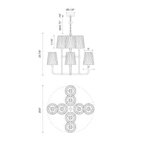 Plisse Chandelier