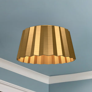 Plisse 14-in Flush Mount