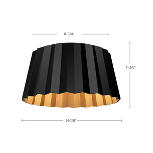 Plisse Flush Mount