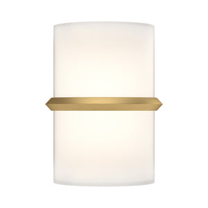 Pondi 9-in Brushed Gold LED Wall Sconce