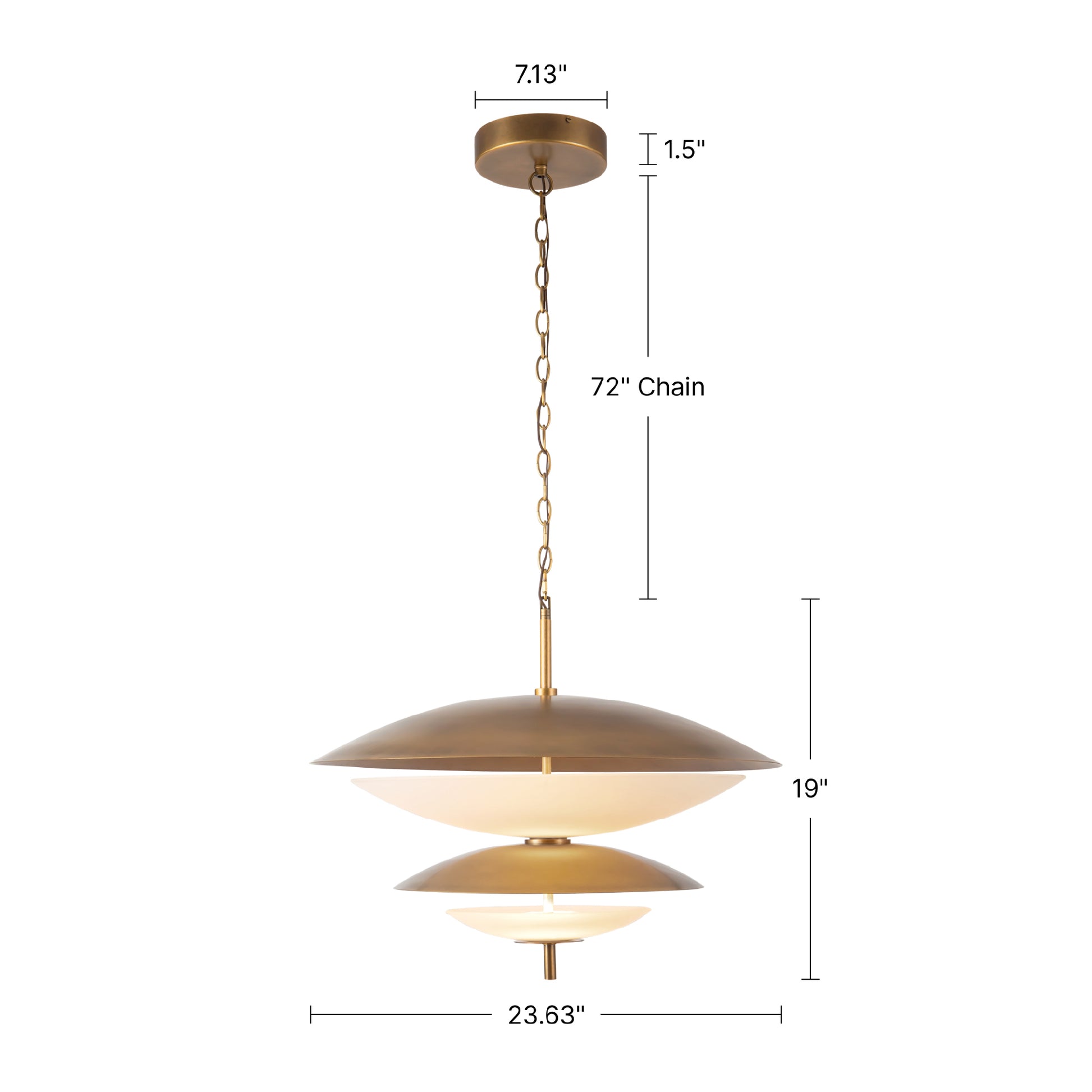 Prescott 24-in LED Chandelier