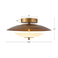 Prescott 16-in LED Semi-Flush Mount