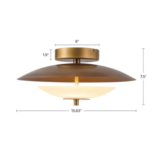 Prescott 16-in LED Semi-Flush Mount