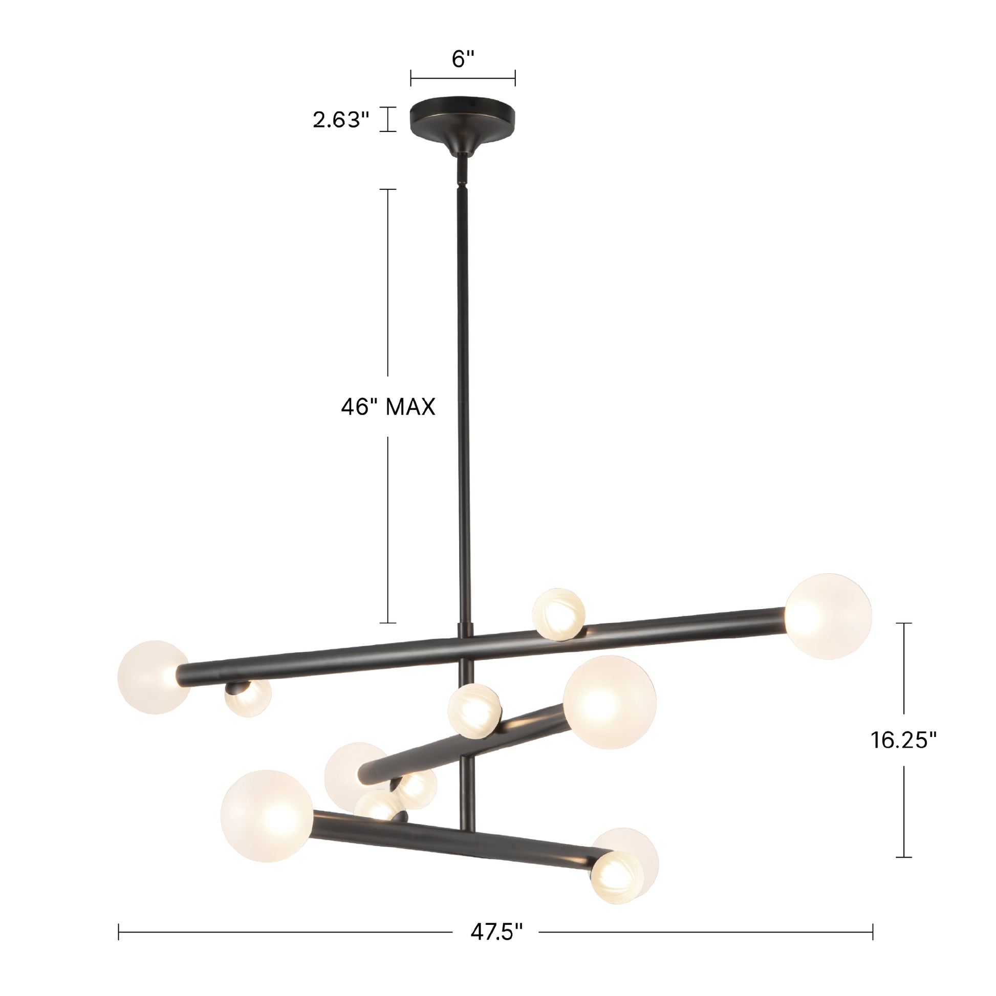 Reese 48-in LED Chandelier