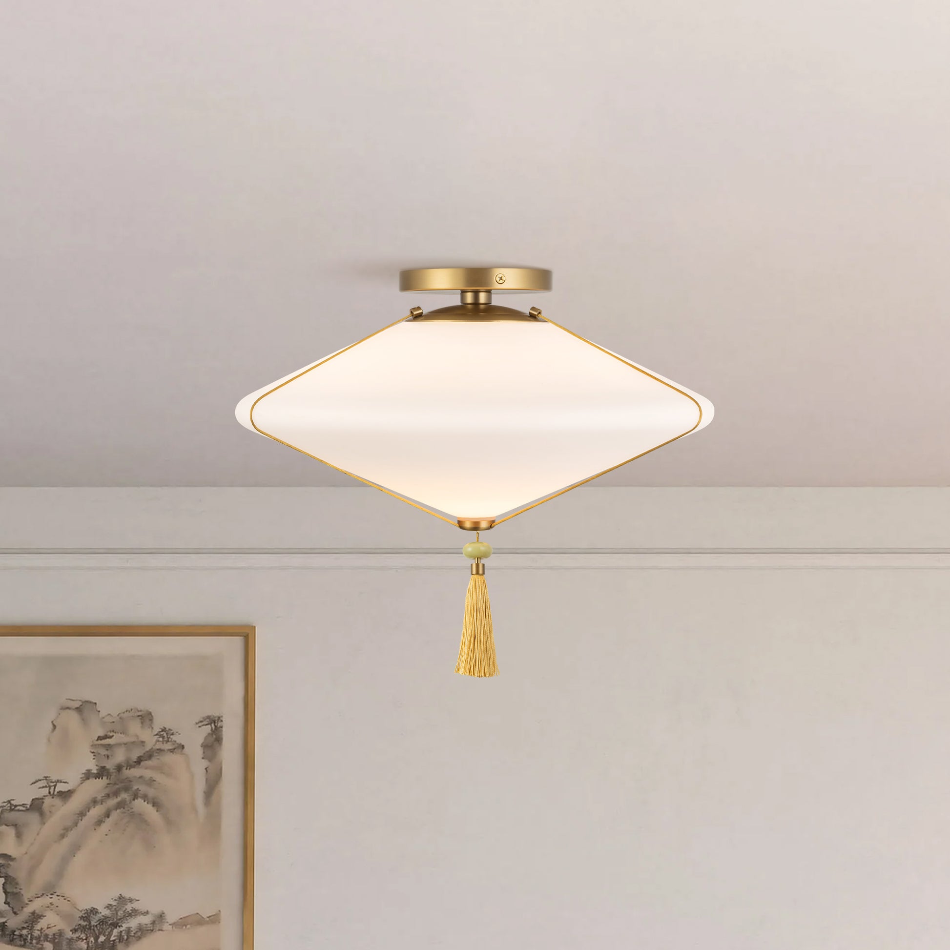 Reeve 15-in Semi-Flush Mount