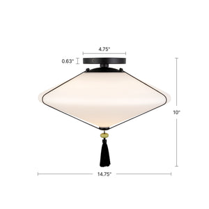 Reeve 15-in Semi-Flush Mount