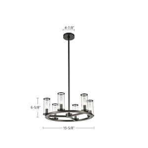 Revolve 19-in Chandelier