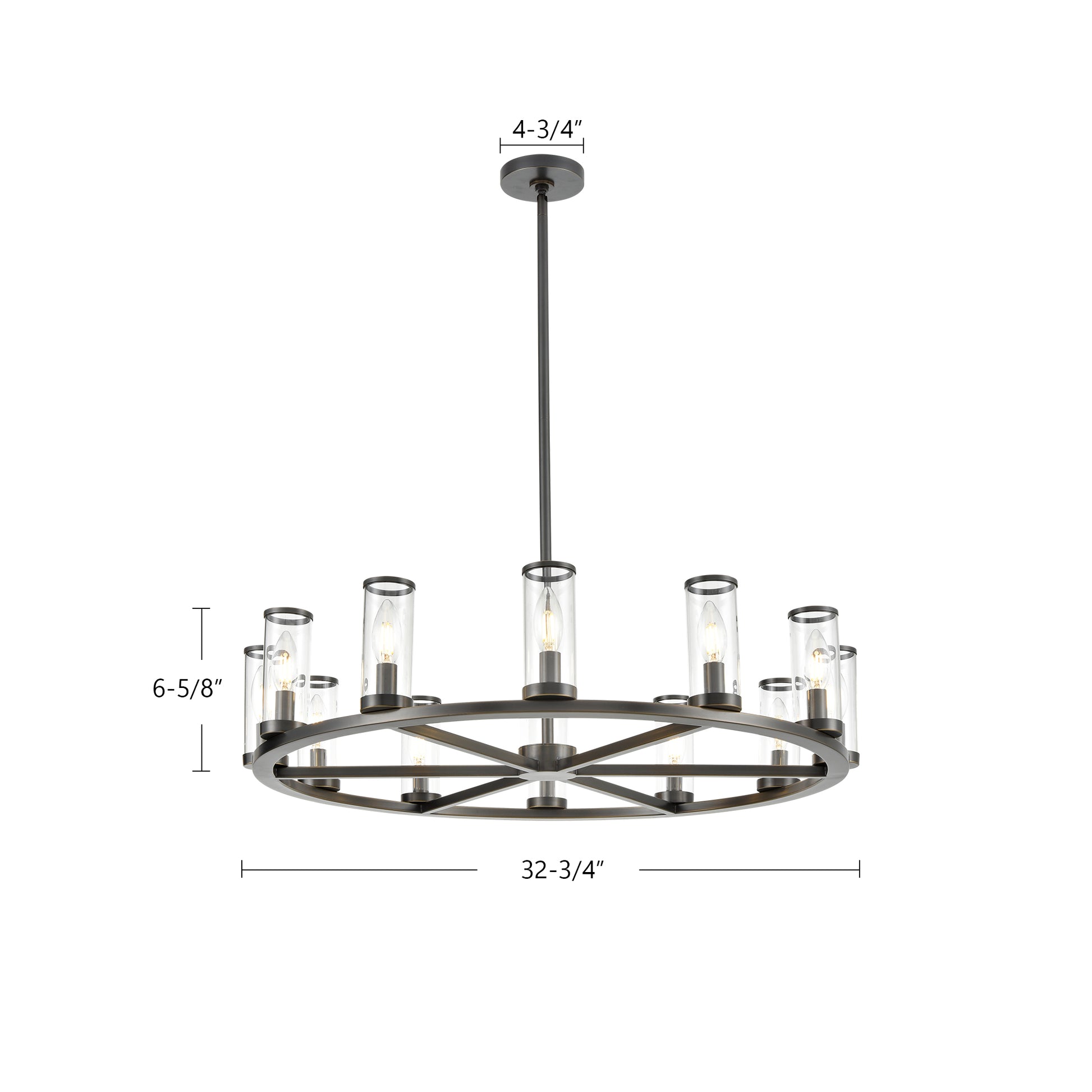 Revolve 33-in Chandelier