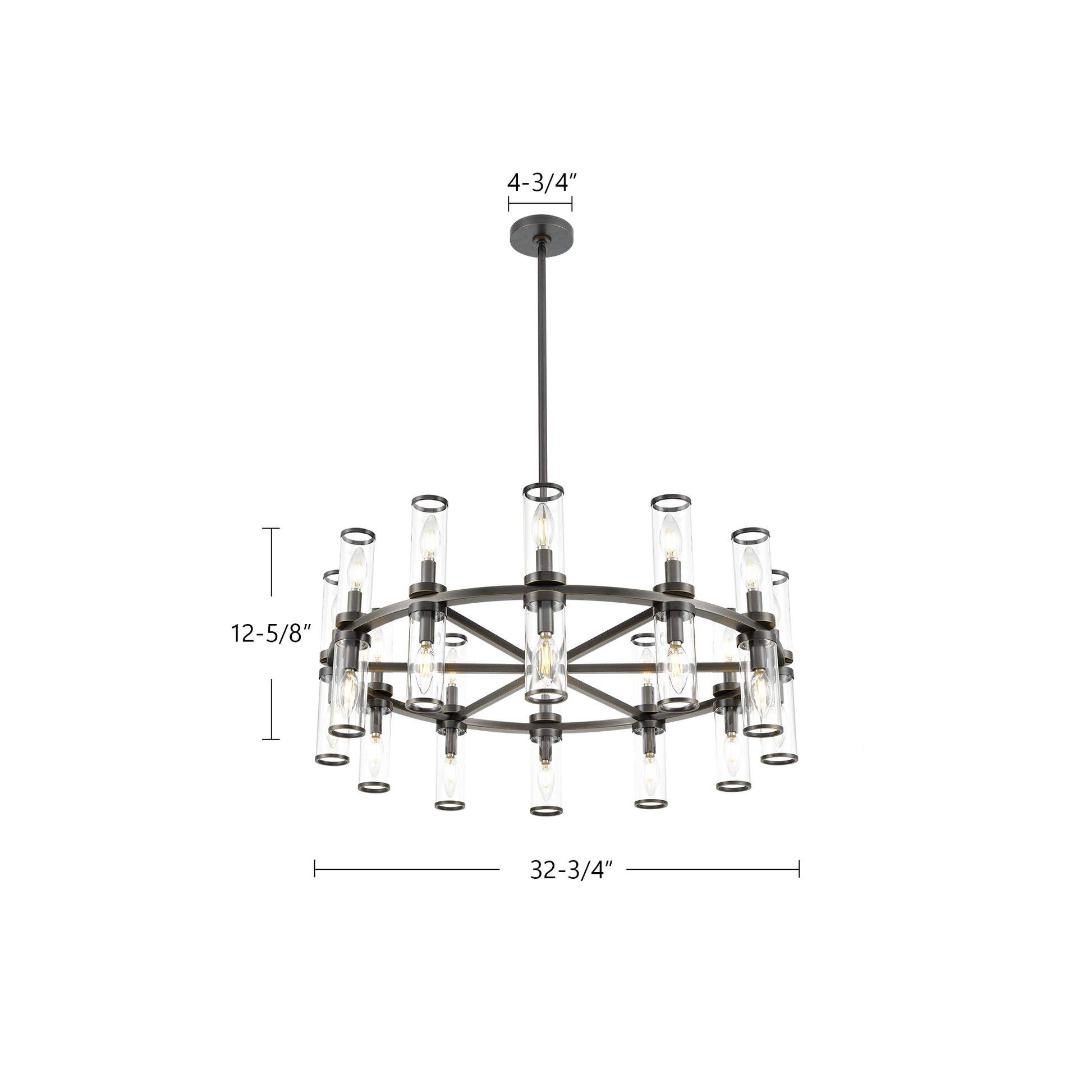 Revolve 33-in Chandelier