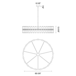 Revolve 61-in Chandelier