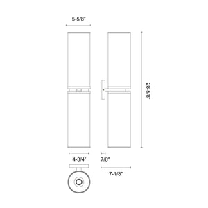 Revolve II 28-in Wall/Vanity Light