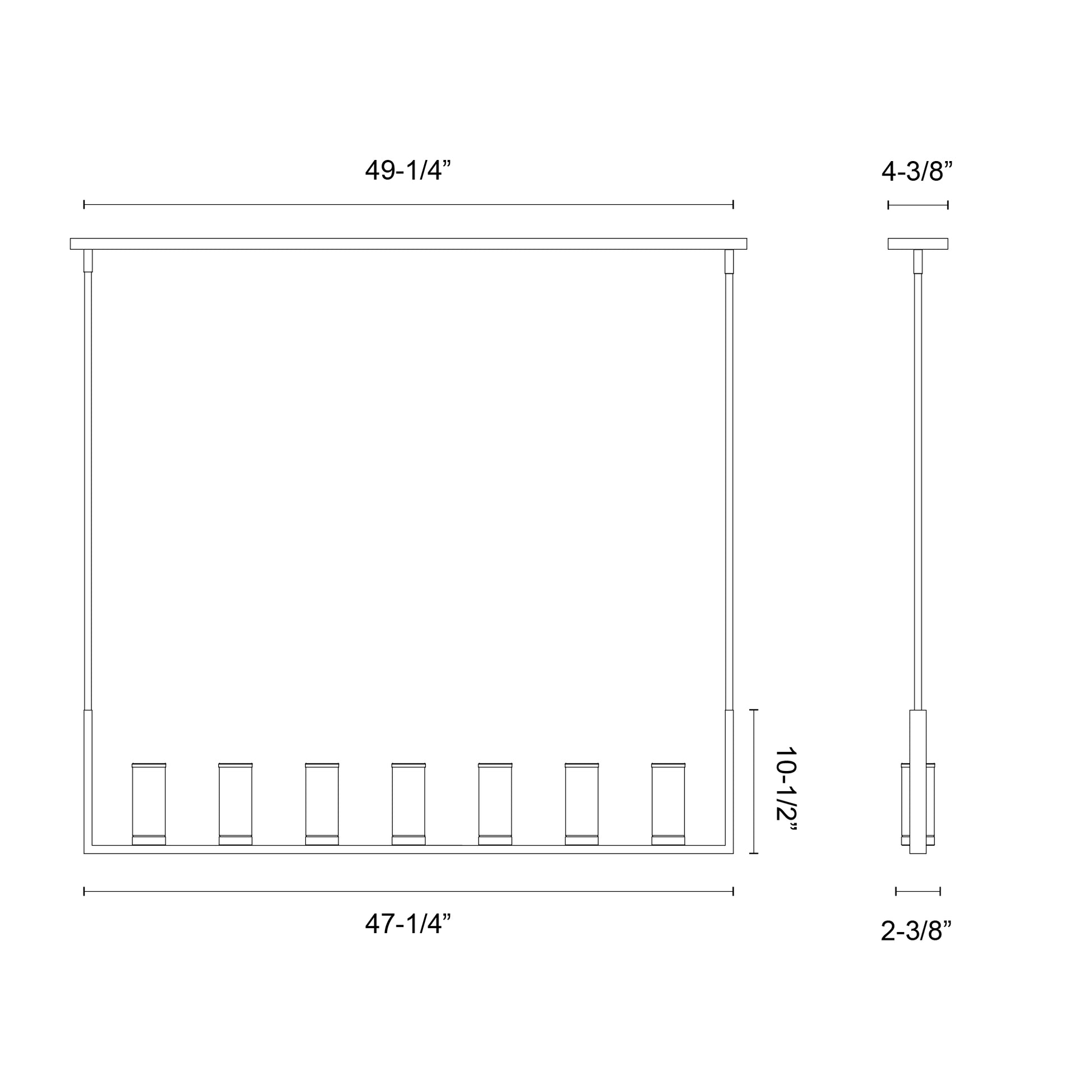 Revolve 47-in Linear Pendant