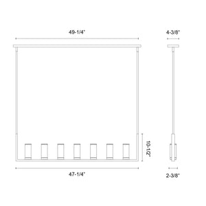 Revolve 47-in Linear Pendant