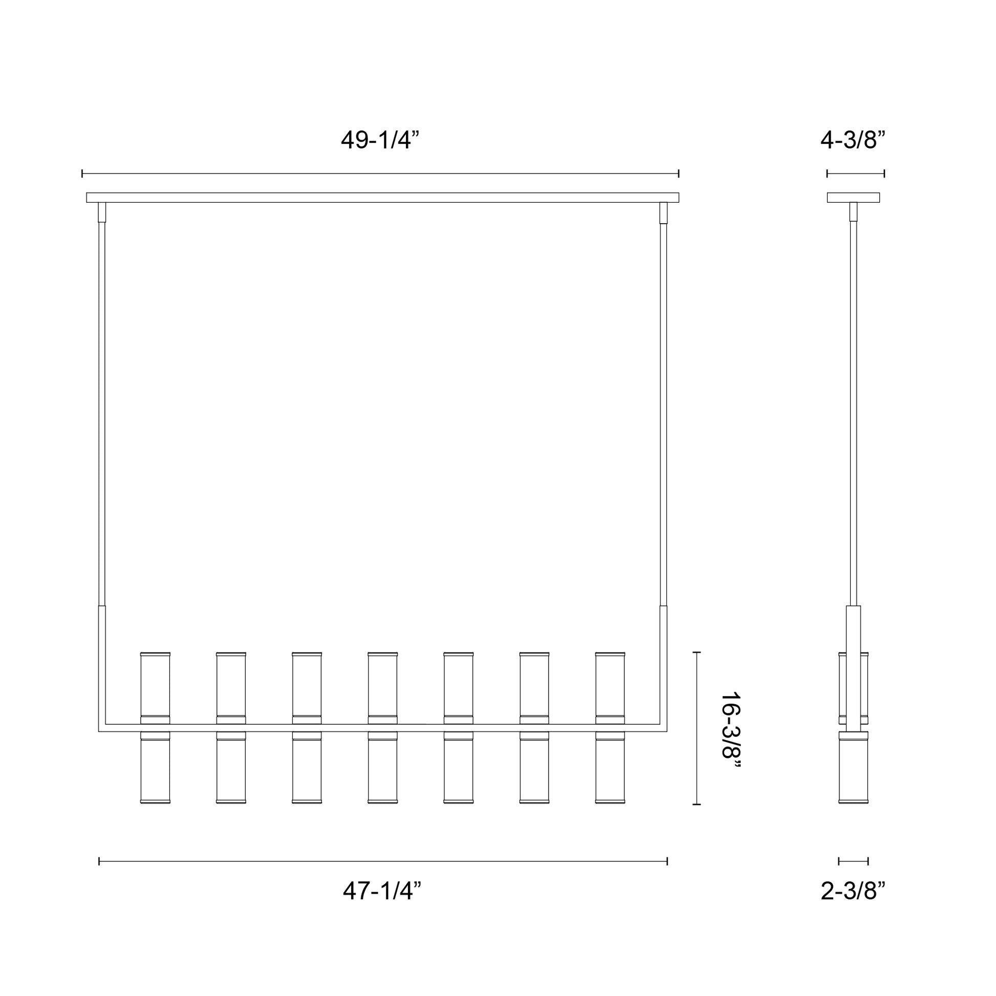 Revolve 47-in Linear Pendant