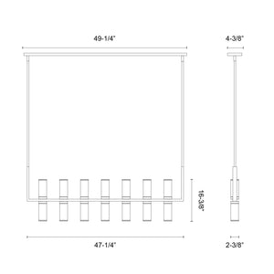 Revolve 47-in Linear Pendant