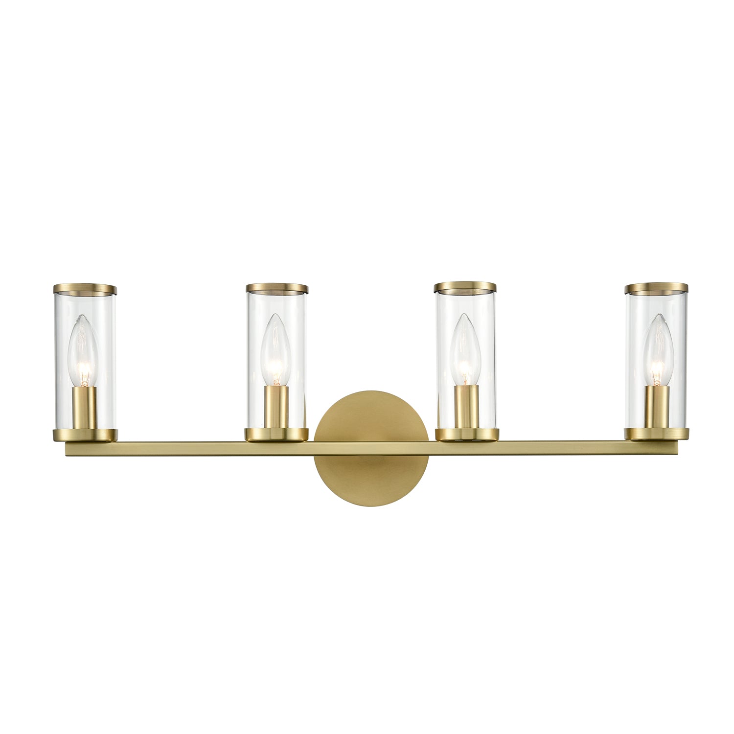 Revolve Clear Glass/Urban Bronze 4 Lights Wall/Vanity