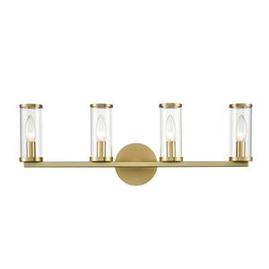 Revolve Clear Glass/Urban Bronze 4 Lights Wall/Vanity