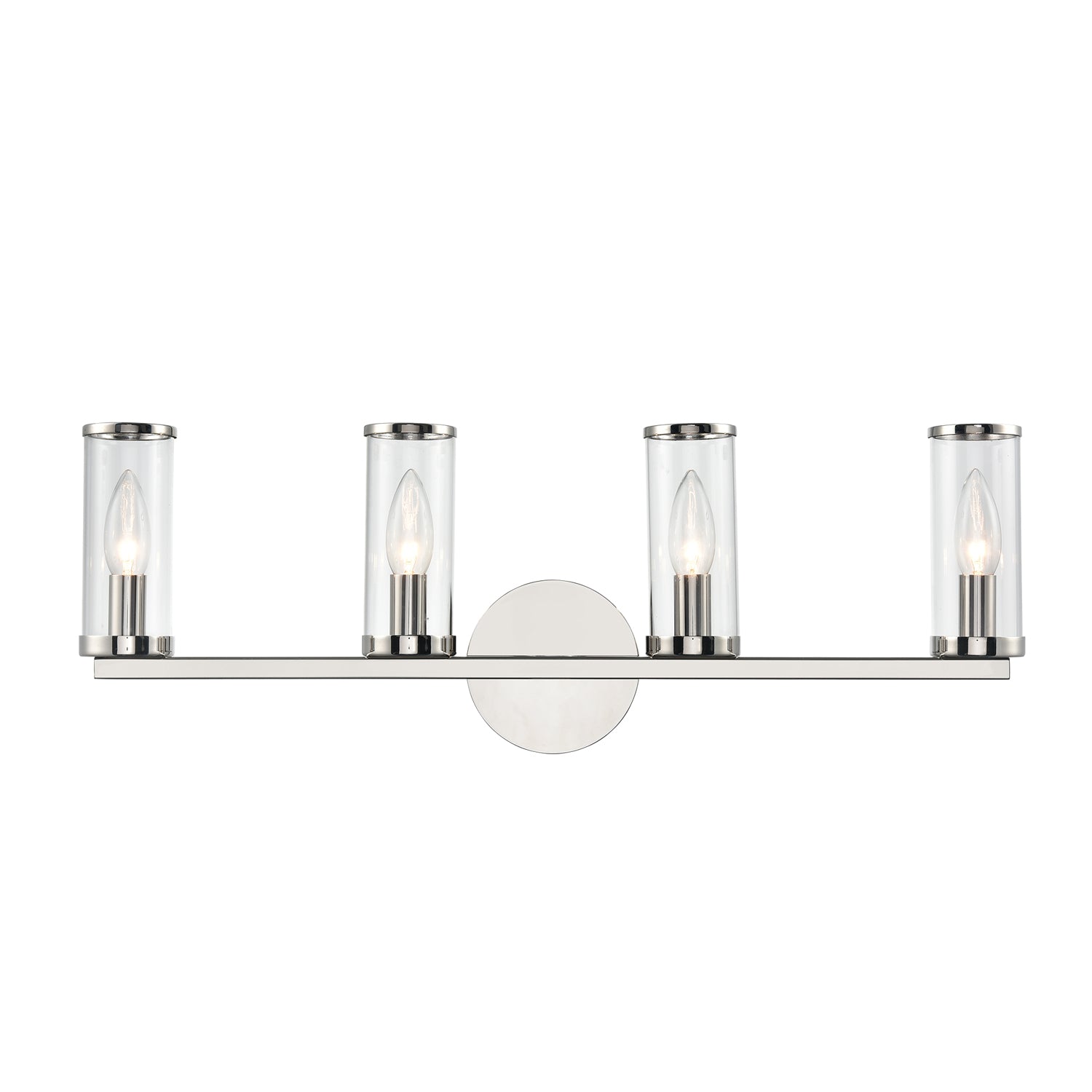Revolve Clear Glass/Urban Bronze 4 Lights Wall/Vanity