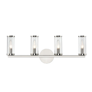 Revolve Clear Glass/Urban Bronze 4 Lights Wall/Vanity