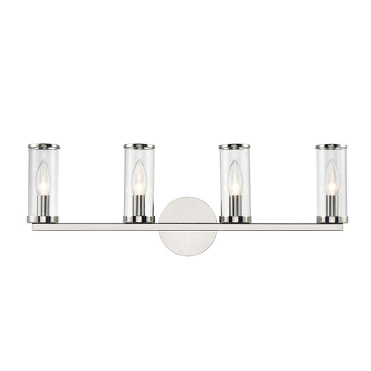 Revolve Clear Glass/Urban Bronze 4 Lights Wall/Vanity