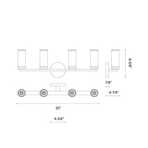 Revolve 25-in Wall/Vanity Light
