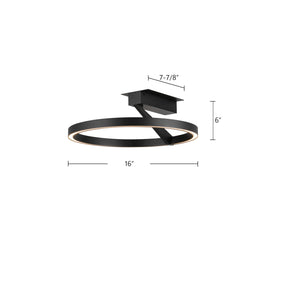 Roda Semi-Flush Mount