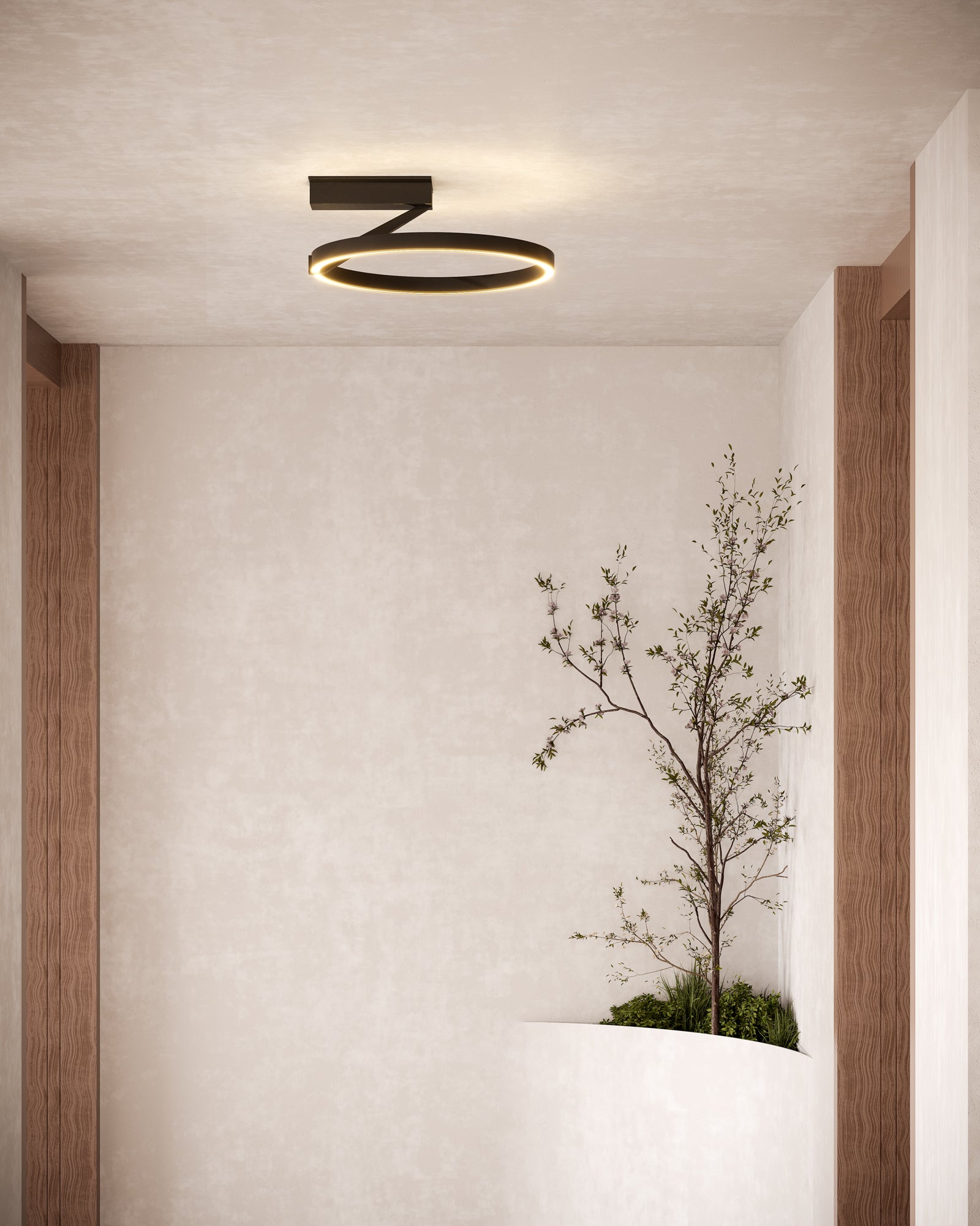 Roda 15-in Semi-Flush Mount
