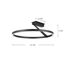 Roda Semi-Flush Mount