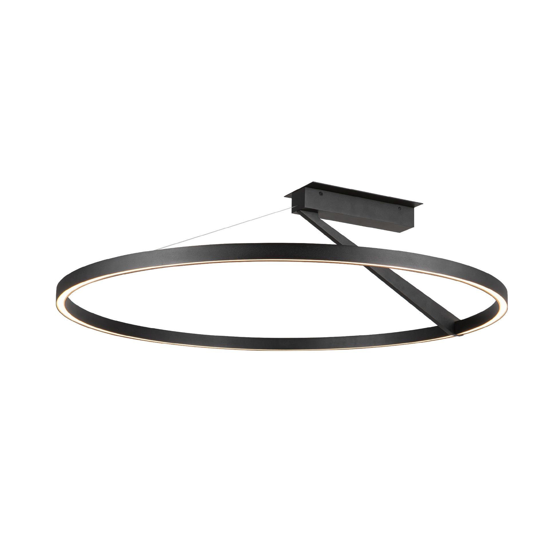 Roda 31-in White LED Semi-Flush Mount