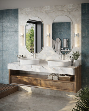 Rona 24-in Brushed Gold LED Vanity