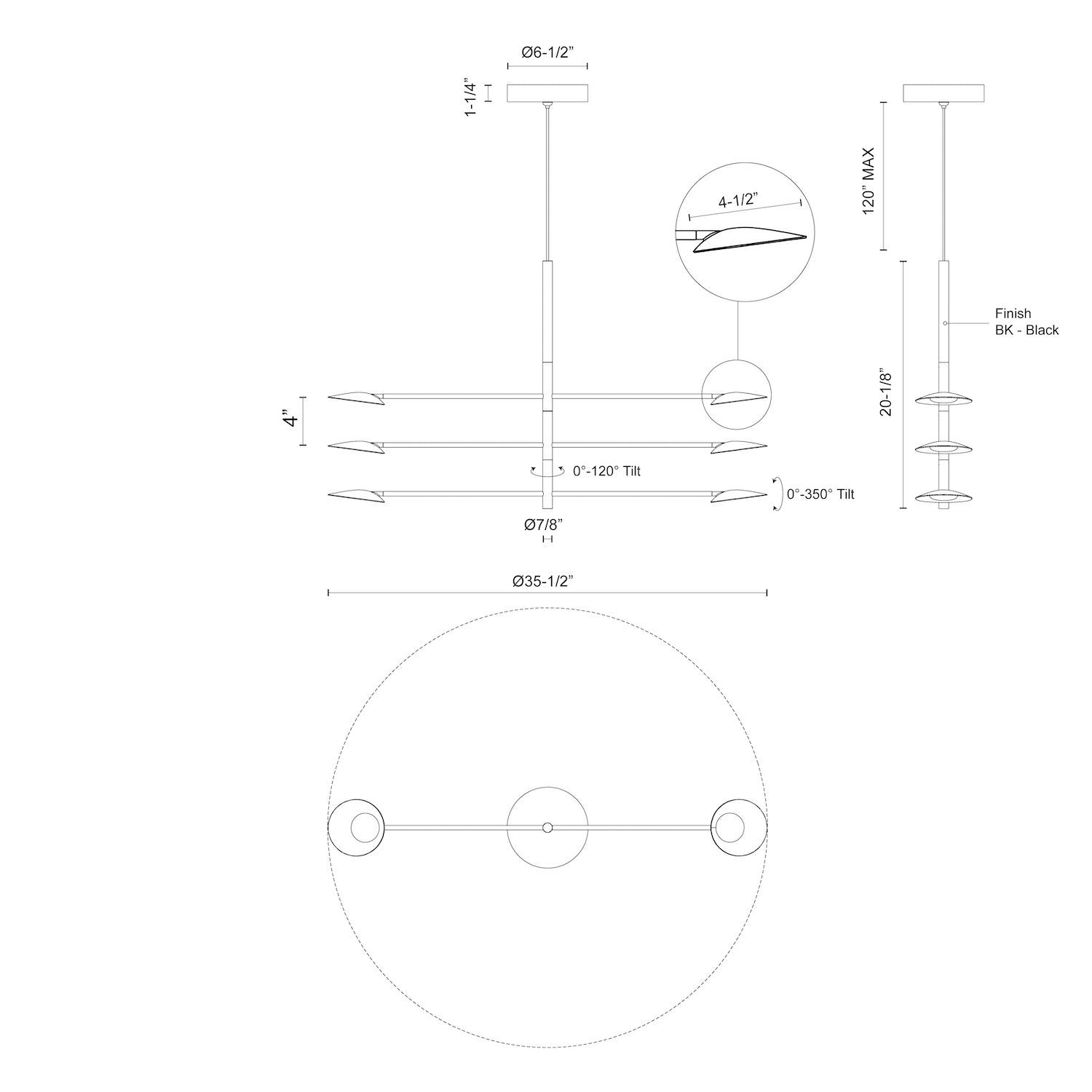 Rotaire Chandelier