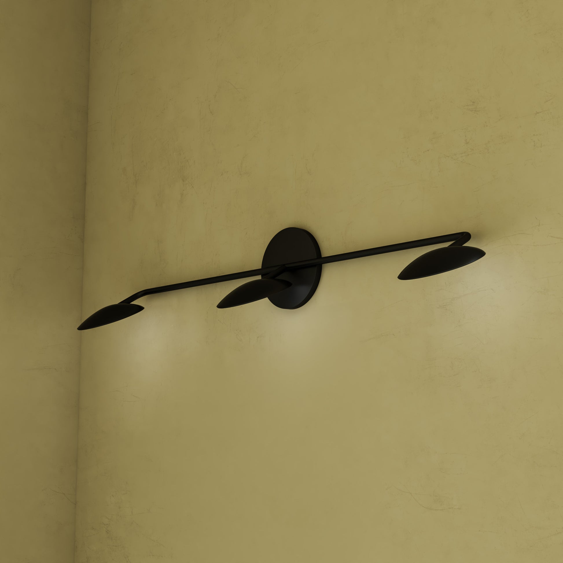 Rotaire 33-in Black LED Vanity