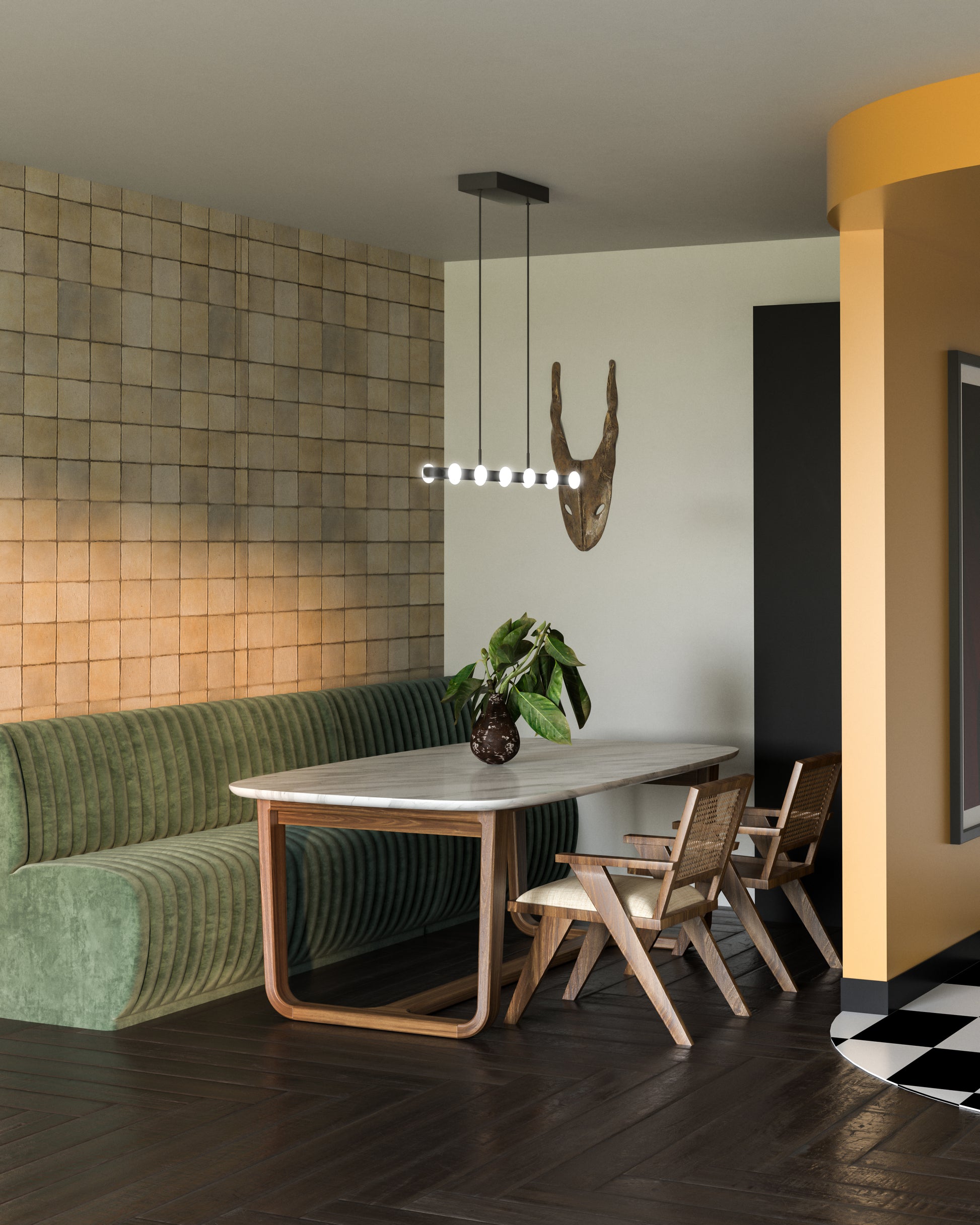 Rezz 36-in Linear Pendant