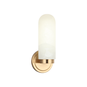 Featuring capsule shaped alabaster glass, the Capsula will add a beautiful touch to your space. Finishes include Aged Gold Brass, Chrome and Matte Black.